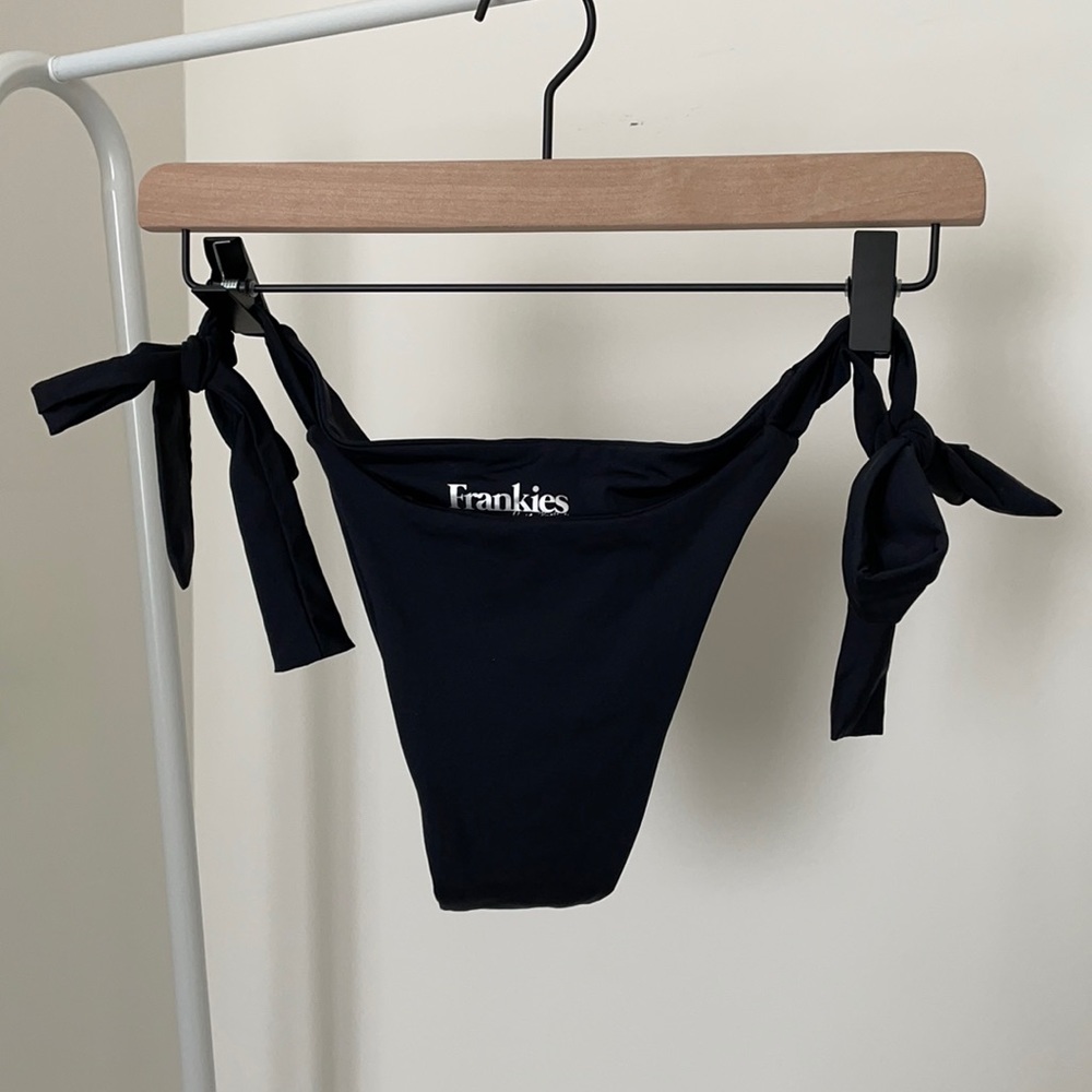 Frankies Bikinis Black Bikini Bottom